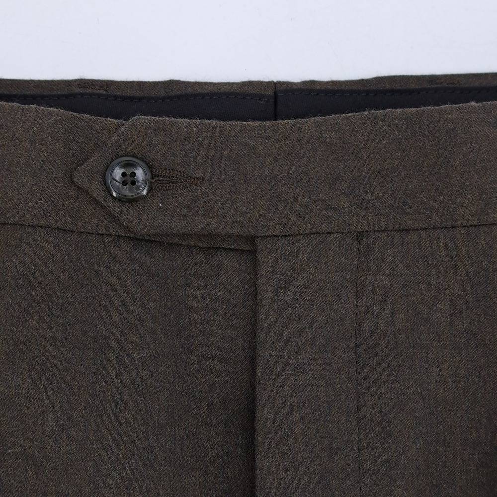Jos A Bank Executive Collection Mens Pleated Dress Pants 36x30 Brown Wool Blend - Picture 4 of 11